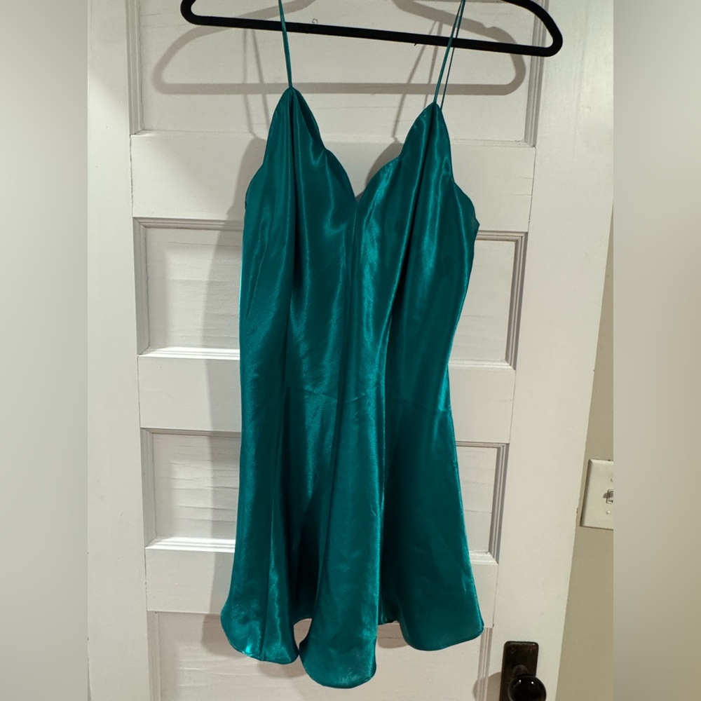 Frederick's of Hollywood Teal Satin Lingerie